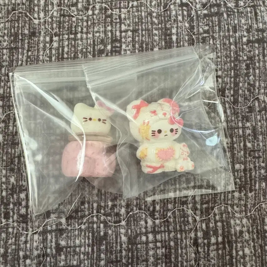 [BUNJANG] Kitty Jam &amp; Bear Figure Bundle Set / 키티 잼, 곰돌이 피규어