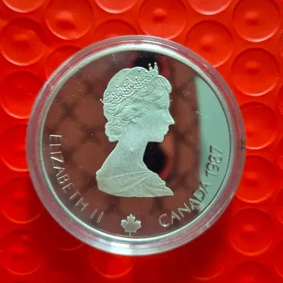 [BUNJANG] 1988 Calgary Winter Olympics Proof 1 oz Silver Commemorative Coin / 1988년 캐나다 캘거리 동계올림픽 프루프 1온스 기념은화