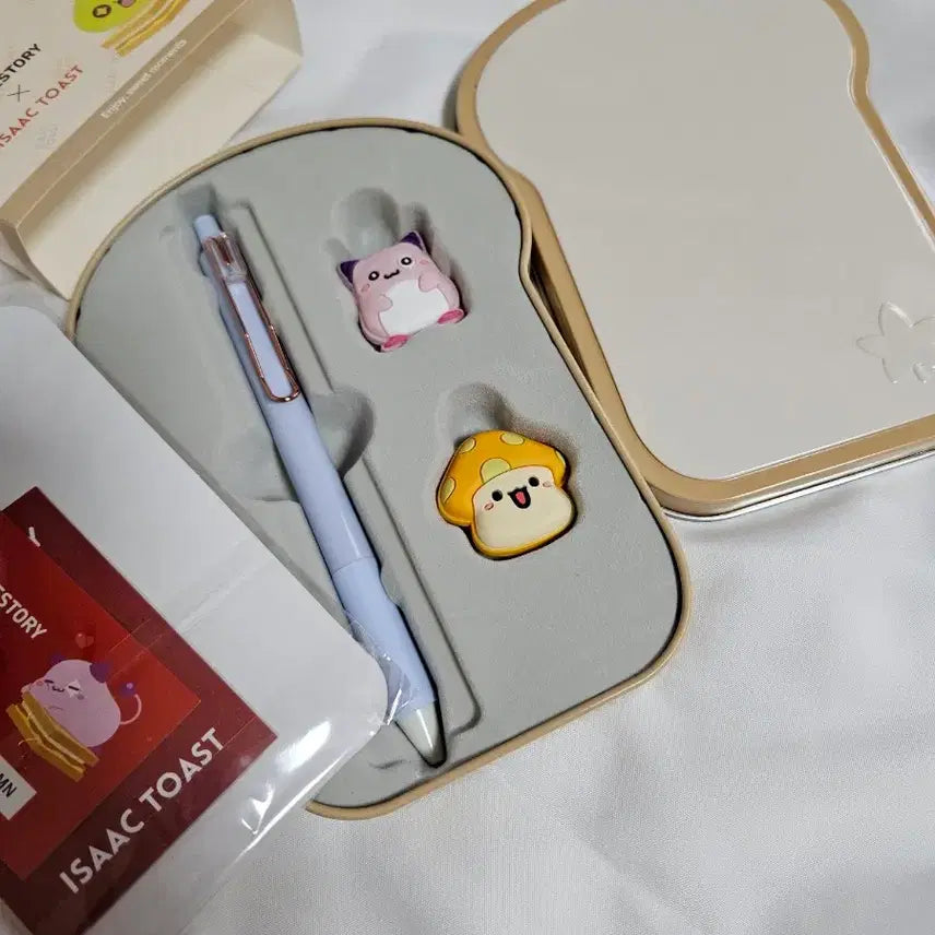 [BUNJANG] MapleStory Isak Toast Pinkbean Mushroom Tin Case / 메이플스토리 이삭토스트 핑크빈 주황버섯 틴케이스