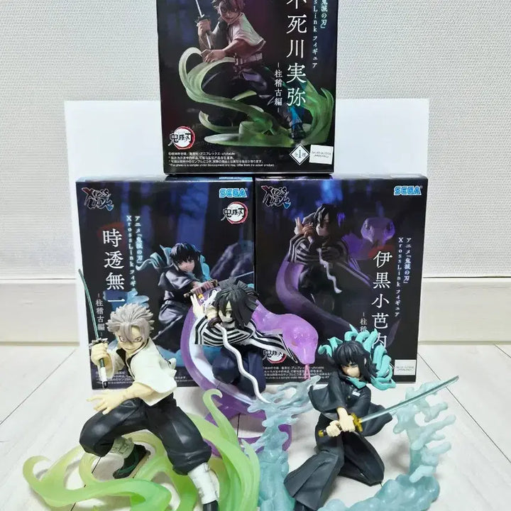 [BUNJANG] Demon Slayer SEGA CrossLink Figure 3-Set Bundle / [일괄] 귀멸의 칼날 SEGA 크로스링크(XrossLink) 피규어 3종