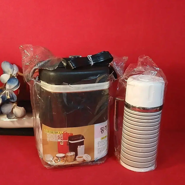 [BUNJANG] Vintage Insulated Rice Cooker and Water Bottle Set / 80년대 보온밥통과 보온물통