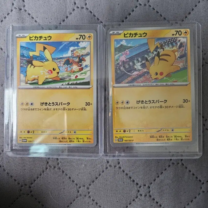 [BUNJANG] Pokemon Card Gym Promo Pikachu Set (2 Cards) / 포켓몬카드 짐 프로모 피카츄 2장 세트