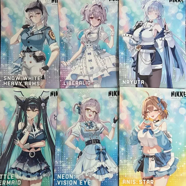 [BUNJANG] Nier:Automata Lawson Collaboration Clear File Set (6 Types) / 니케 로손 콜라보 클리어파일 6종