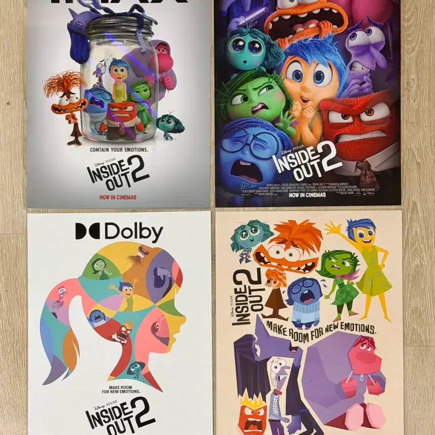 [BUNJANG] Inside Out 2 Special Theater Poster Bundle (IMAX, 4DX, Dolby, Early Bird) / <인사이드 아웃 2> 특별관 포스터 전종 -IMAX,4DX,돌비,얼리버드- 일괄 판매