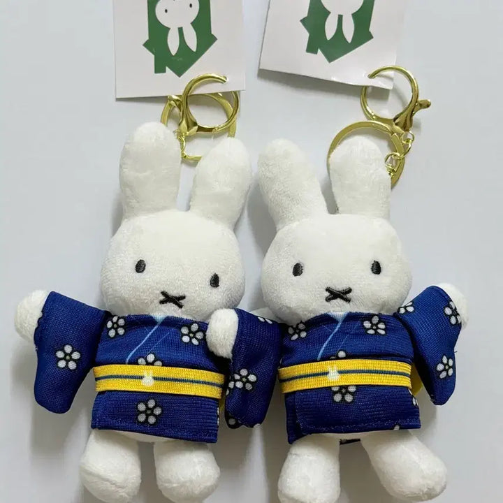 [BUNJANG] Miffy Style Kimono Miffy Plush Keyring / 미피스타일 미피 기모노 세키구치 인형키링