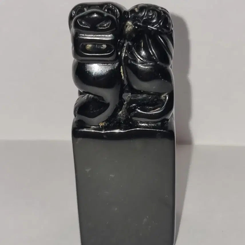 [BUNJANG] High-Density Ink Jade Seal / 고밀도 묵옥 칠흑같이 어둡고 강질의 옥 광만 보면 비취입니다