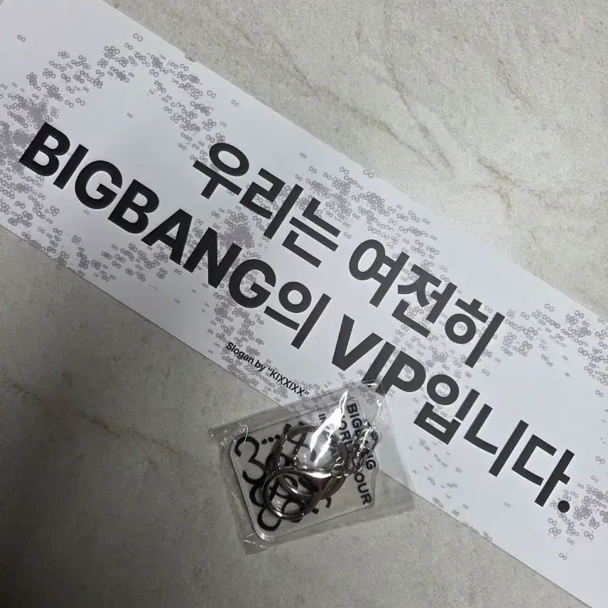 [BUNJANG] BIGBANG Cat Acrylic Keychain + Slogan / 빅뱅 고양 키링(아크릴)+슬로건