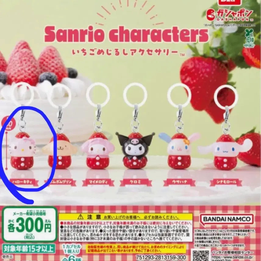 [BUNJANG] Sanrio Strawberry Marker Kitty / 산리오 딸기 메지루시 키티
