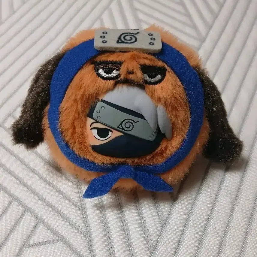 [BUNJANG] EAKI Naruto Kakashi Round Keychain Plush / 급처 EAKI 나루토 카카시 동글 키링 인형