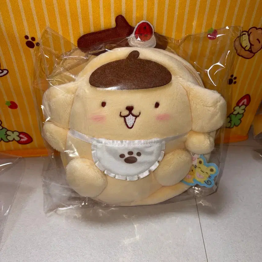 [BUNJANG] Sanrio Pompompurin 30th Anniversary Plush Pouch (Sealed) / 산리오 폼폼푸린 30주년 봉제인형 파우치 (미개봉)