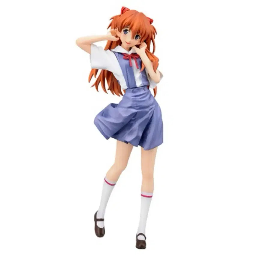 [BUNJANG] Asuka Langley Soryu School Uniform Ver. Figure / 에반게리온 아스카 피규어 미소녀 교복