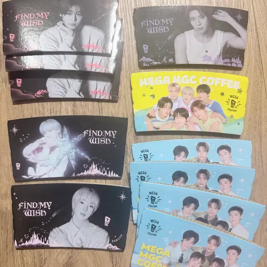 [BUNJANG] NCT Mega Coffee Bundle Set Cup Holder / 메가커피 엔시티 컵홀더 일괄