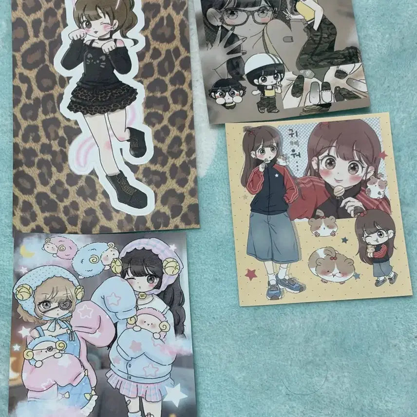 [BUNJANG] Various Artists Character &amp; Figure Sticker Set (6 Types) / 인물스티커+캐릭터스티커 6종