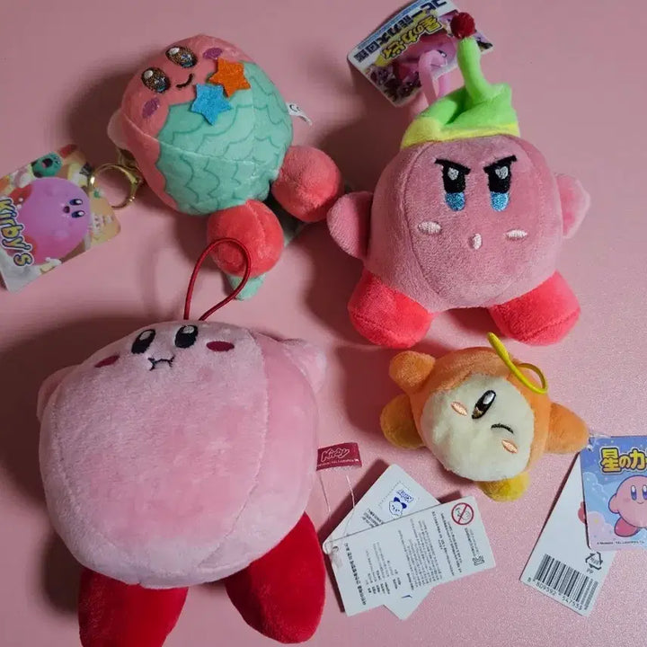 [BUNJANG] Kirby 4-Piece Set Plush Toys / 커비 인형 4개 세트 일괄가격