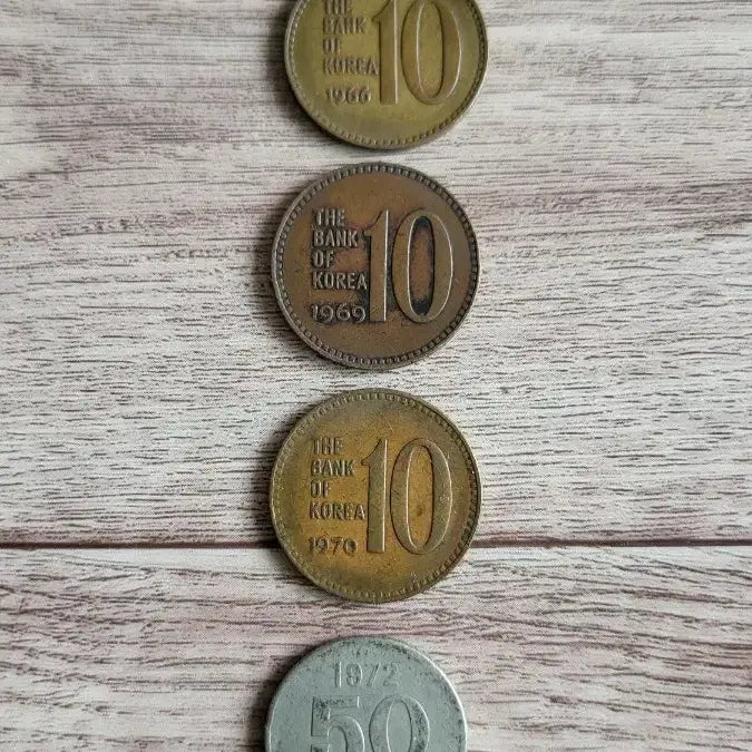 [BUNJANG] Rare Year Coin Collection (1966, 1969, 1970, 1972) / 희귀년도 동전