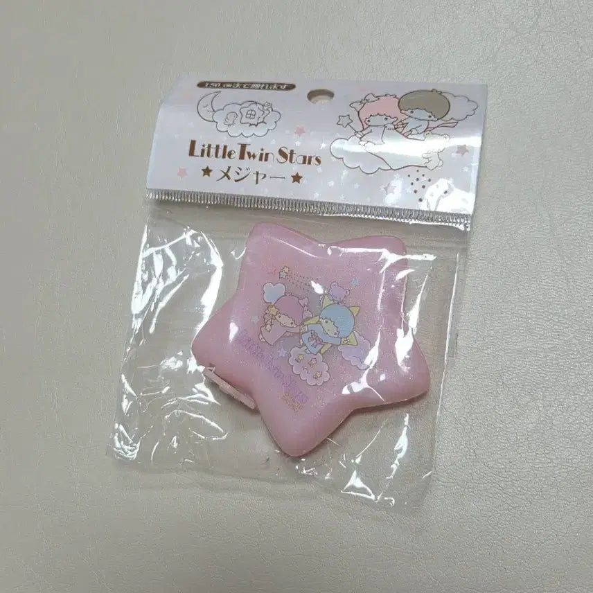 [BUNJANG] Little Twin Stars Star-Shaped Tape Measure / 고전키키라라 리틀트윈스타 별모양 줄자 고전문구