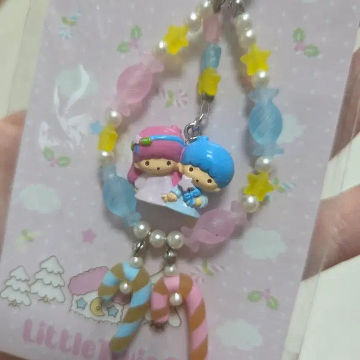 [BUNJANG] Little Twin Stars Kiki &amp; Lala 2002 Candy Strap Figure / 고전키키라라 리틀트윈스타 피규어 사탕 스트랩