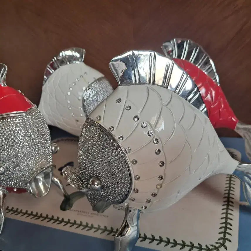 [BUNJANG] Luxury Fish Sculpture Set (4 Pieces) / 명품 붕어 작품 4개 세트