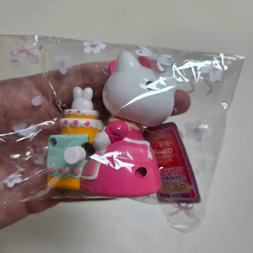 [BUNJANG] Vintage Hello Kitty "Cash Cake" Wind-up Toy Figure / 고전키티 캐시 케이크 피규어 태엽 장난감
