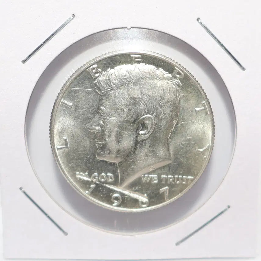 [BUNJANG] 1967 Kennedy Half Dollar Silver Coin (Used) / [미국주화 H.18] 1967년 케네디 하프달러 은화 [사용제]