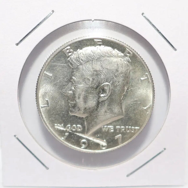 [BUNJANG] 1967 Kennedy Half Dollar Silver Coin (Used) / [미국주화 H.18] 1967년 케네디 하프달러 은화 [사용제]