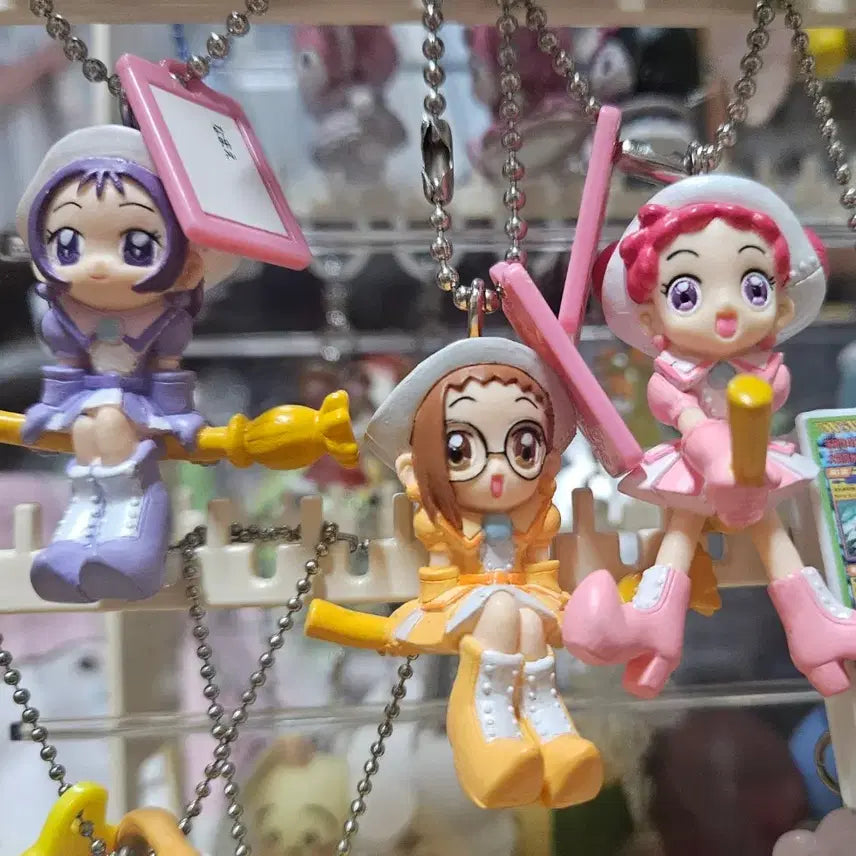 [BUNJANG] Ojamajo Doremi Swing Gacha Keychain Bundle Set / 꼬마마법사레미 스윙 가챠 키링(3개 일괄)