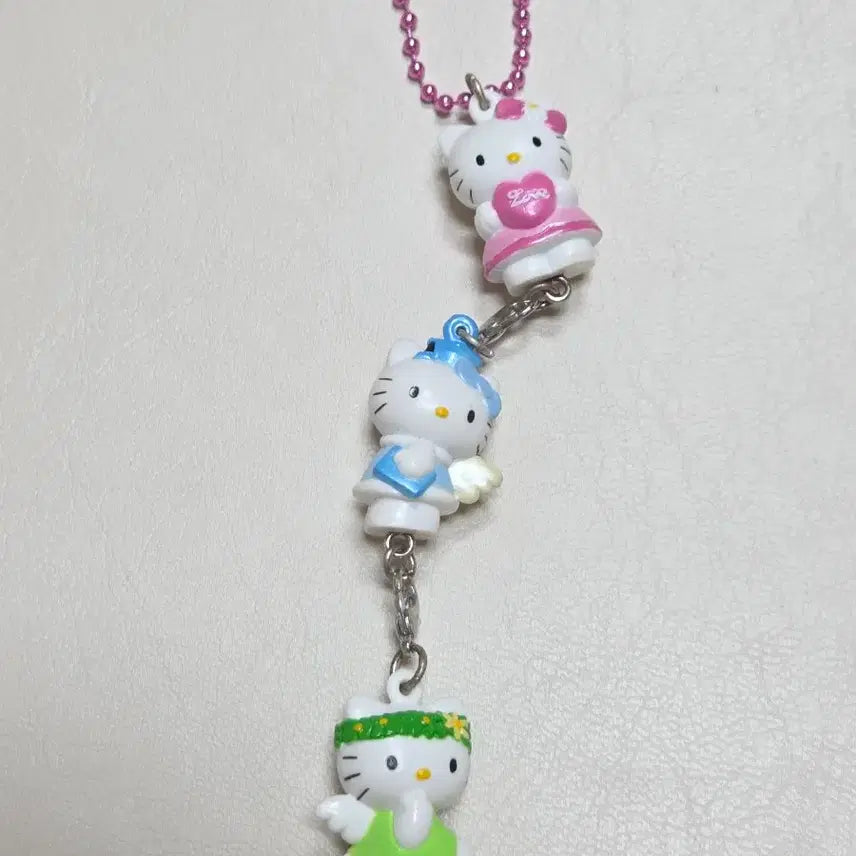 [BUNJANG] Classic Kitty Fortune Kitty Dangling Strap Figure / 고전키티 운세키티 줄줄이 스트랩 천사키티 엔젤키티 피규어