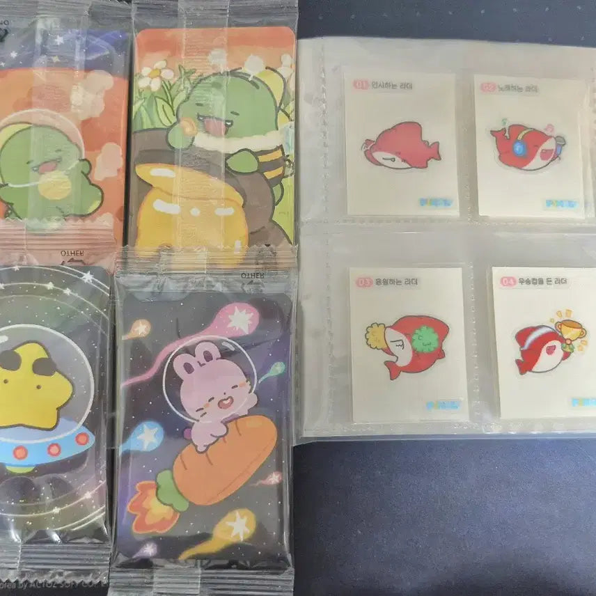 [BUNJANG] Pixelay All-Clean Sticker Set + Photocard Bundle / 픽셀리 올클 띠부씰+포카 일괄 양도합니다! (동영상o)