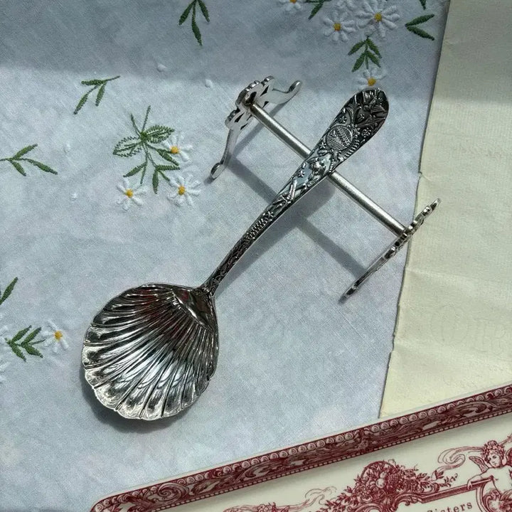 [BUNJANG] Antique Victorian Silverplate Shell Spoon (1876) / 영국 앤틱 실버플레이트 쉘 스푼