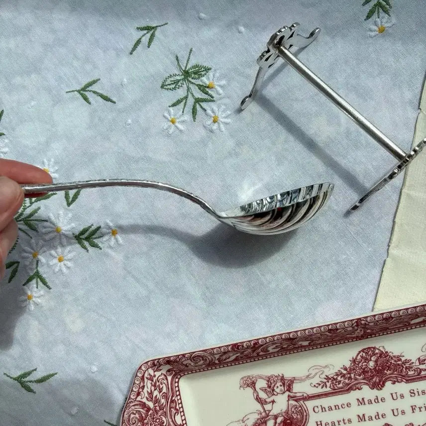 [BUNJANG] Antique Victorian Silverplate Shell Spoon (1876) / 영국 앤틱 실버플레이트 쉘 스푼