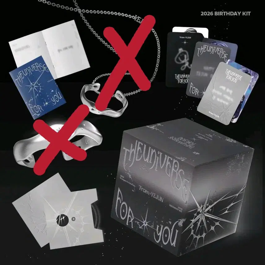 [BUNJANG] PLAVE Yejun 2026 Birthday Kit (Excluding Ring &amp; Necklace) / 반지, 목걸이 제외) PLAVE 플레이브 2026 예준 생일키트 양도합니다.