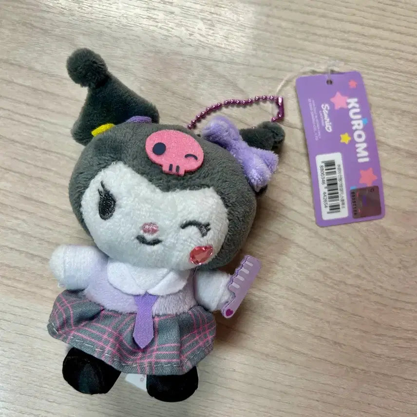 [BUNJANG] Sanrio Kuromi School Uniform Doll Keychain / 산리오 쿠로미 교복 인형 키링