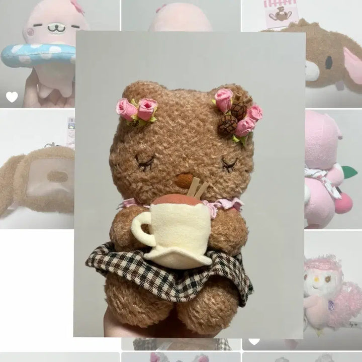 [BUNJANG] Vintage Sanrio Coffee Kitty Plush Doll / 고전 산리오 커피 키티 인형