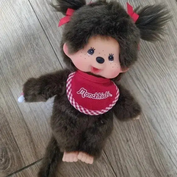 [BUNJANG] Monchhichi Brown Plush Toy / [일본 정품] 몬치치 인형 갈색