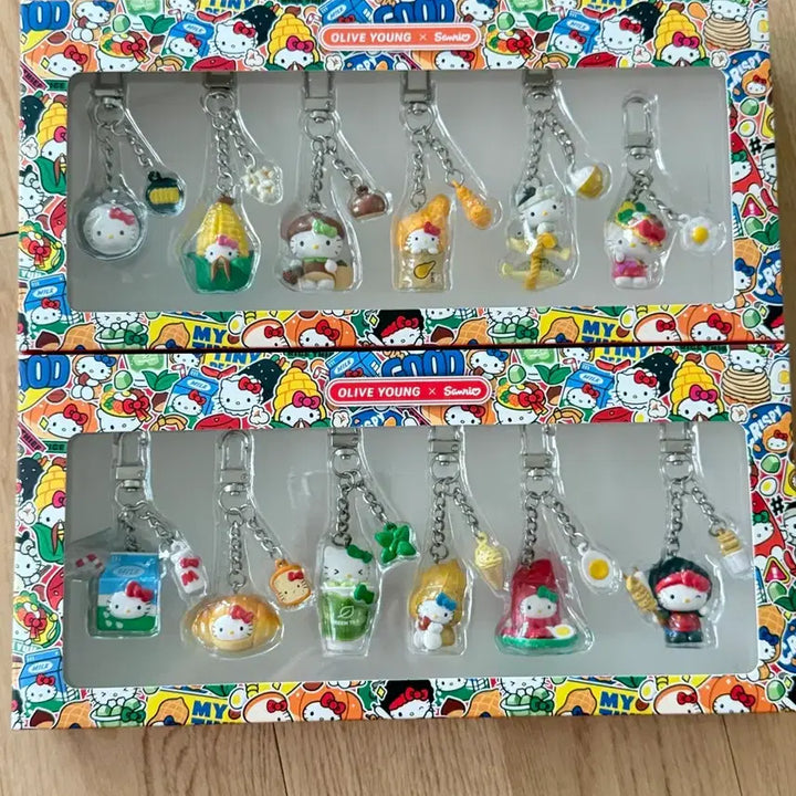[BUNJANG] Olive Young Meal &amp; Snack Set with Kitty Keyring Bundle / (16만)올리브영 식사간식세트 지역 키티 키링세트 일괄