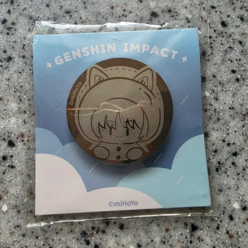 [BUNJANG] Genshin Impact Wanderer Raincoat Metal Badge Exclusive / 원신 방랑자 우비 메탈 뱃지 특전