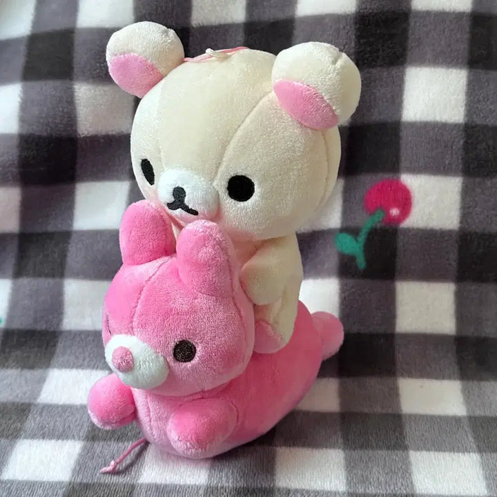 [BUNJANG] San-X Rilakkuma Korilakkuma Rabbit Balloon Plush Pink / 레어 산엑스 리락쿠마 토끼 풍선 코리락쿠마 인형 핑크
