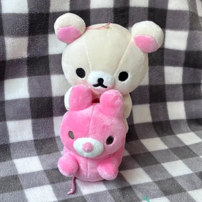 [BUNJANG] San-X Rilakkuma Korilakkuma Rabbit Balloon Plush Pink / 레어 산엑스 리락쿠마 토끼 풍선 코리락쿠마 인형 핑크