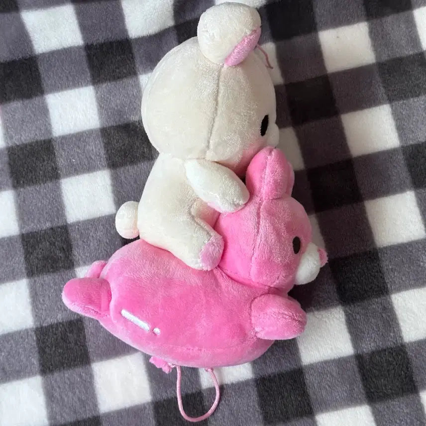 [BUNJANG] San-X Rilakkuma Korilakkuma Rabbit Balloon Plush Pink / 레어 산엑스 리락쿠마 토끼 풍선 코리락쿠마 인형 핑크