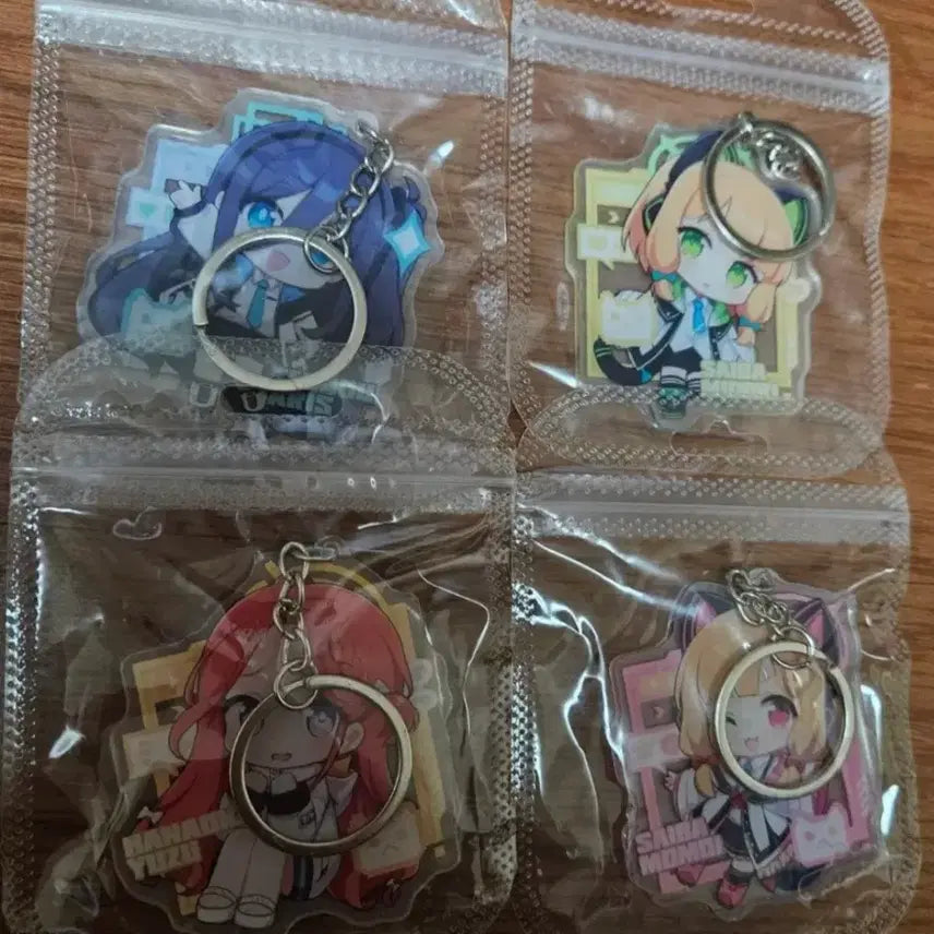 [BUNJANG] Blue Archive Game Development Club Acrylic Keyring Set / 블루아카이브 게임개발부 아크릴 키링 세트