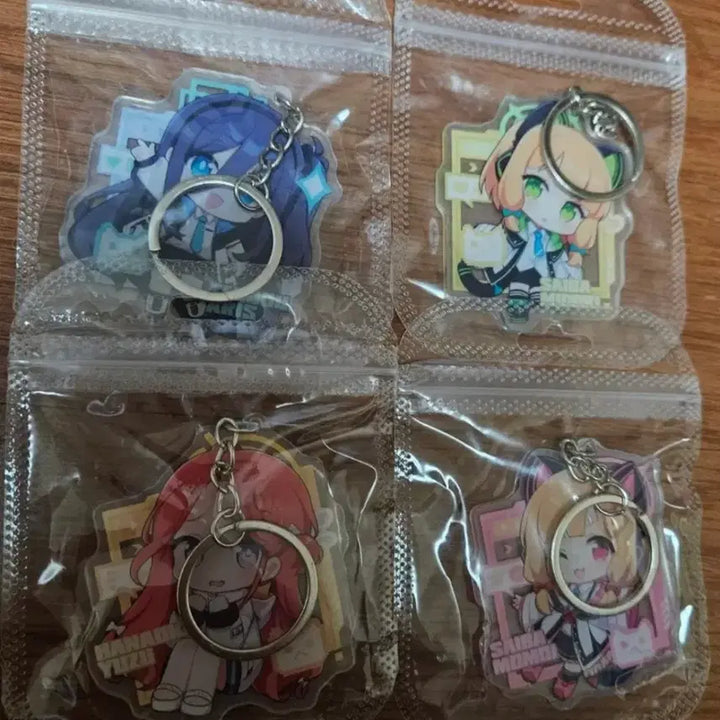 [BUNJANG] Blue Archive Game Development Club Acrylic Keyring Set / 블루아카이브 게임개발부 아크릴 키링 세트