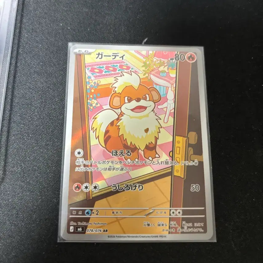 [BUNJANG] Pokemon Card (Japanese) Arcanine 078/076 AR / 포켓몬카드 (일판) 가디 078/076 AR