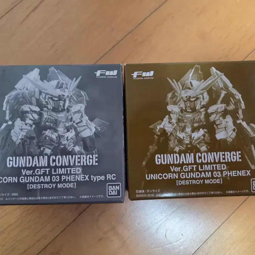 [BUNJANG] Bandai Converge Phenex GFT Gold/Silver Set / 건담 컨버지 페넥스 GFT 골드/실버 세트