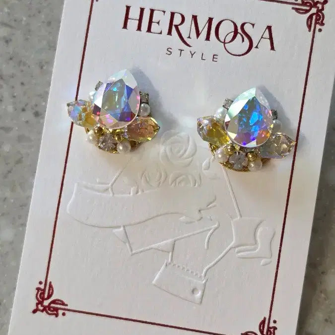 [BUNJANG] Houseki no Kuni Diamond Character Concept Earrings / 보석의나라 보석국 비공굿 다이아몬드 캐릭터 컨셉 귀걸이