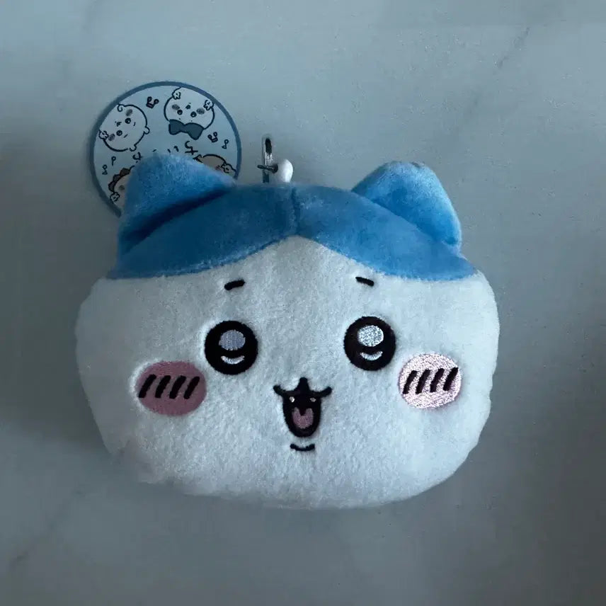 [BUNJANG] Chiikawa Hachiware Pass Case Pouch Plush Mascot / 치이카와 하치와레 릴패스 카드지갑 파우치 인형 마스코트