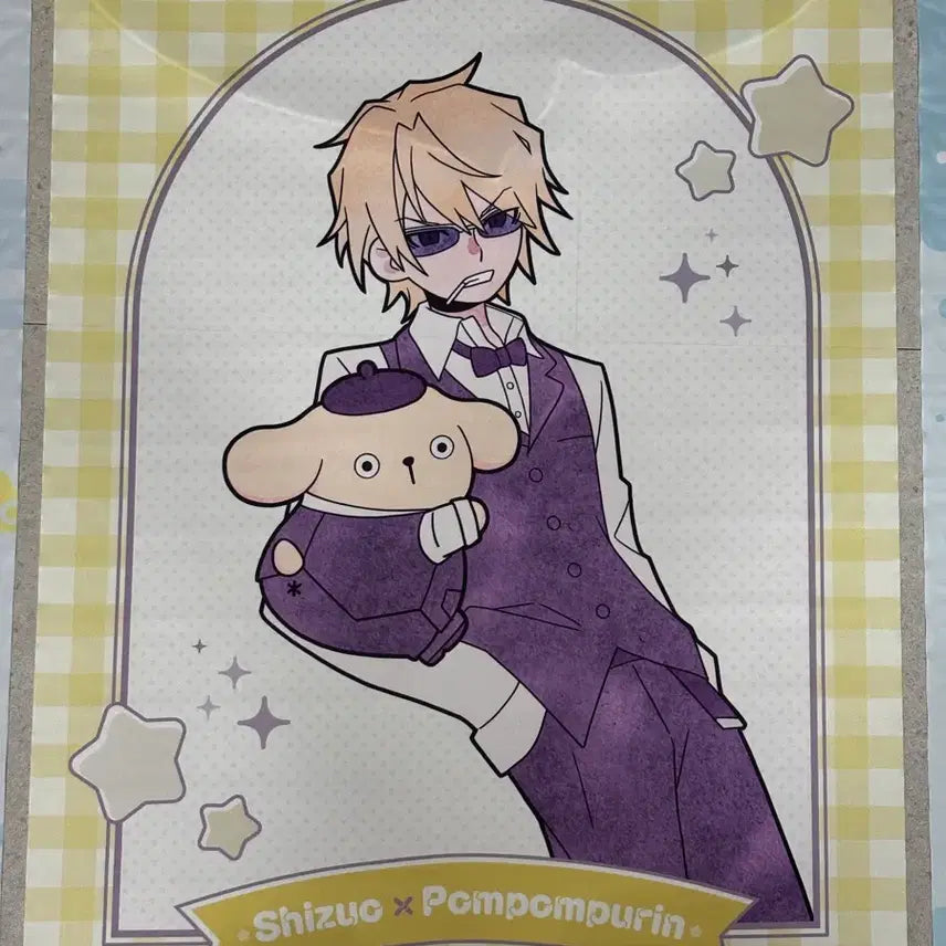 [BUNJANG] Durarara!! x Sanrio Shizuo Heiwajima x Pompompurin Tapestry / 듀라라라 산리오 콜라보 헤이와지마 시즈오 x 폼폼푸린 태피스트리