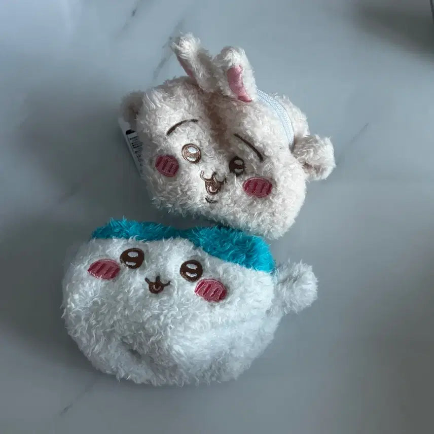 [BUNJANG] Chiikawa Hachiware Usagi Fluffy Pouch Bundle Set / 치이카와 하치와레 우사기 뽀글 파우치