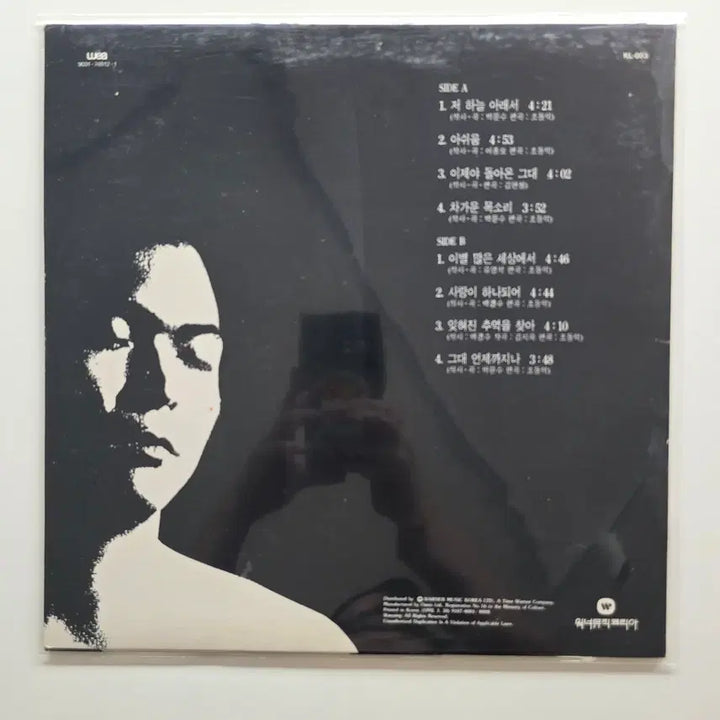 [BUNJANG] Baek Kyoung Soo "Under The Sky" LP / 백경수 LP/ 저 하늘 아래서/MINT/가사집