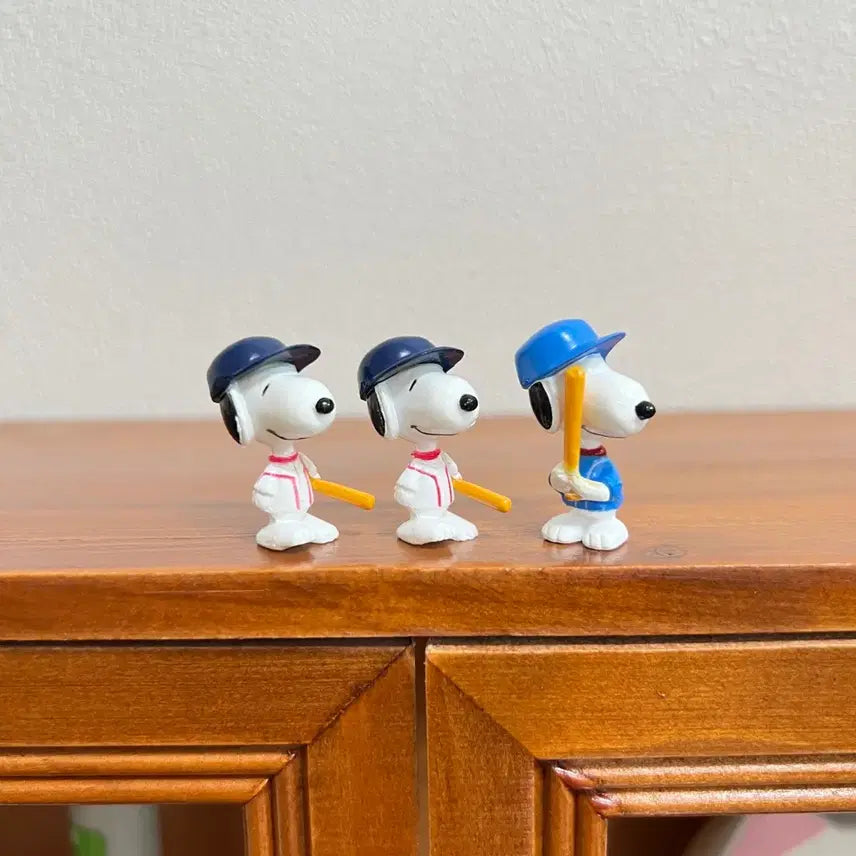 [BUNJANG] Snoopy Baseball Figure Set / [세트]스누피 야구 피규어 피너츠