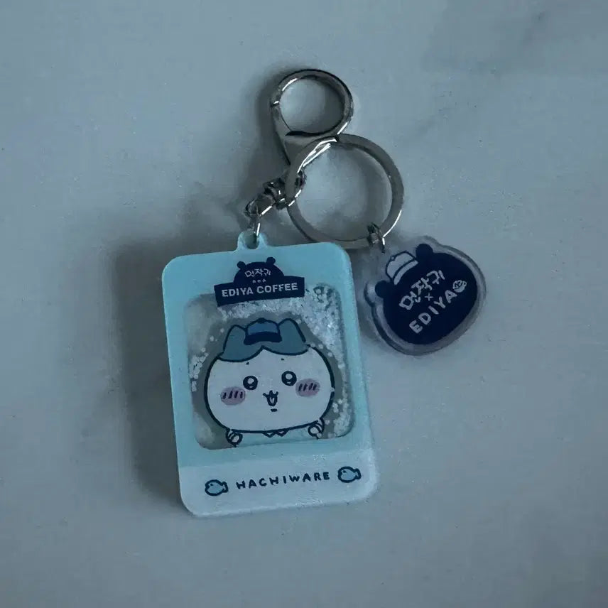 [BUNJANG] Chiikawa Hachiware Ediya Collaboration Keyring / 치이카와 하치와레 이디야 콜라보 키링